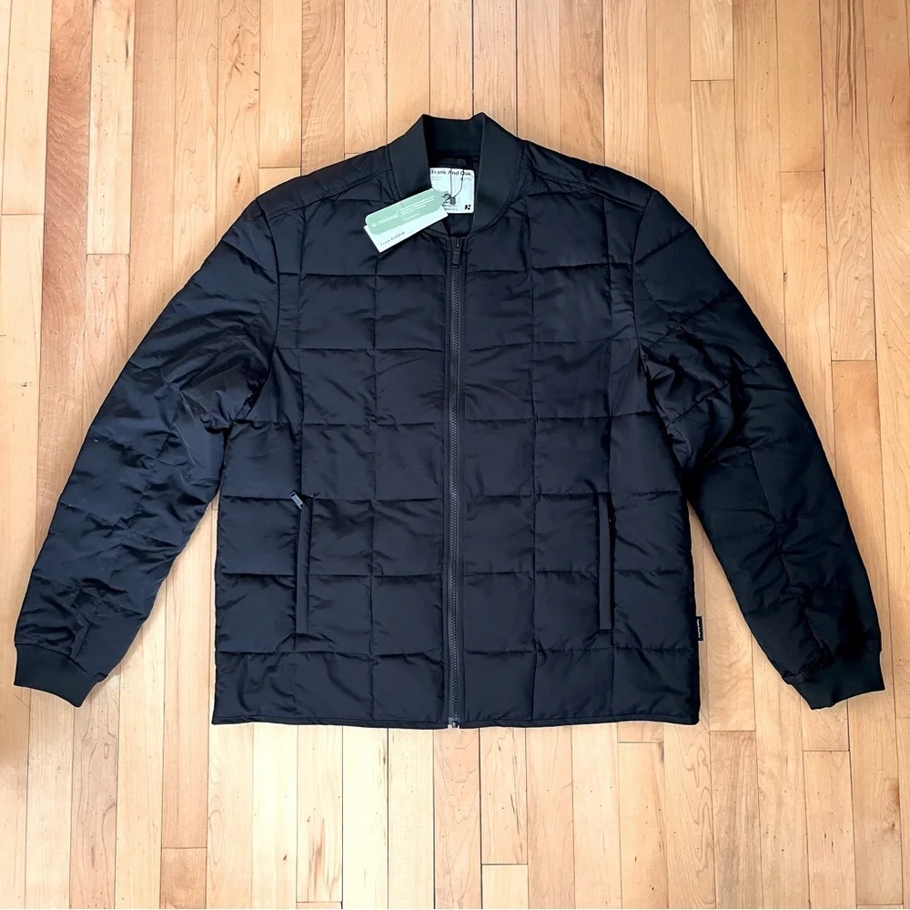 Frank and Oak Skyline Classic Bomber in Black - Picture 1 of 8